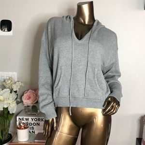 New with tags!! Honey punch gray hoodie sweater